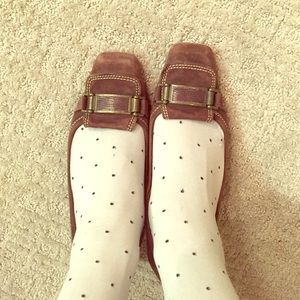 Cole Haan Suede leather low pumps heels