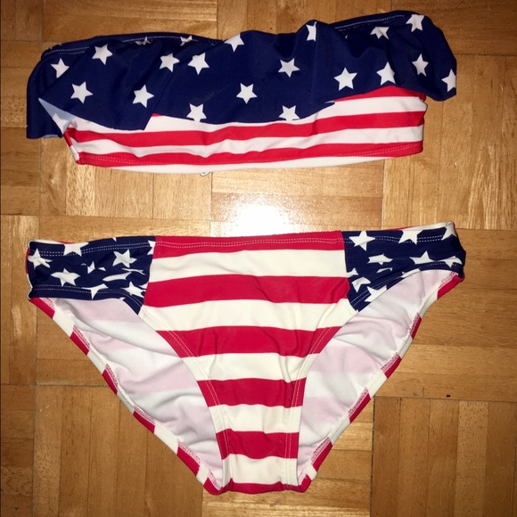 BRAND NEW American flag swimsuit