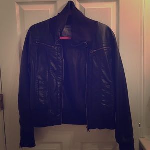 Windsor Black Pleather Jacket