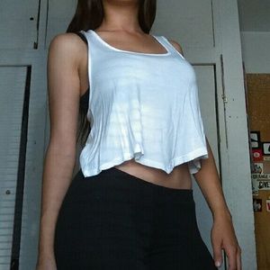 White crop top/ Tank Top