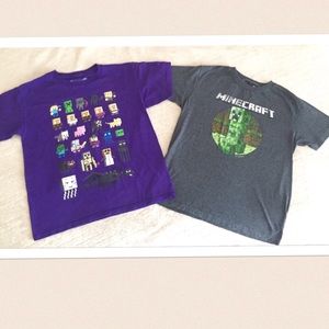 Set of 2 boys Minecraft tshirts