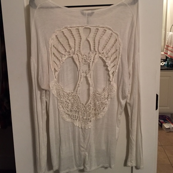 Open Back Skull sweater