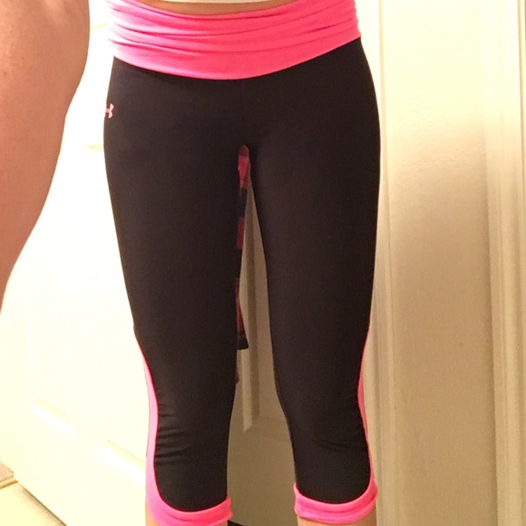 FLASH SALE!!!! Under armor neon pink tights