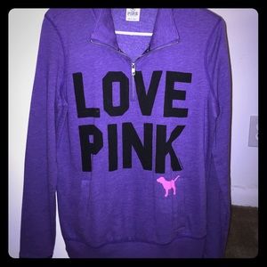 Purple Half Zip Pullover