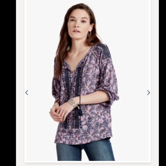 Lucky Brand Tops - Embroidered peasant top