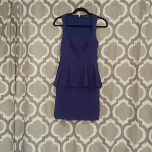 Stylish & chic blue peplum boutique dress!!