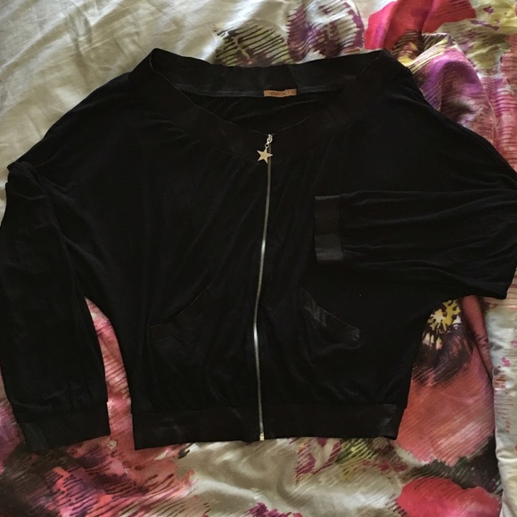 SOLD!!! Sexy Off the Shoulder Jacket - Picture 1 of 4
