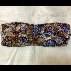 Floral bathing suit top