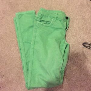 Mint green capris