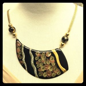 Vintage Black and sparkle necklace