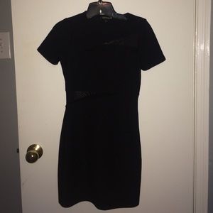 EXPRESS black body con dress