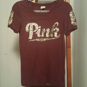 VS pink sequined tshirt