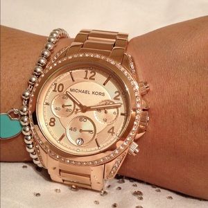 Michael Kors Diamond Rimmed Watch