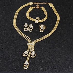 Women fashion gold jewelry set