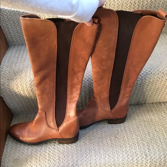 Tall brown riding boots Sam Eidelman