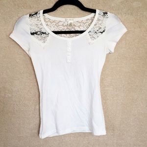 Bozzolo White Lace Shirt