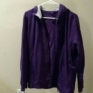 Purple jacket from Uniqlo