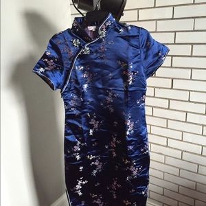 Chinese Style Satin Dress