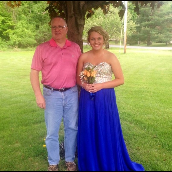 Royal blue Jovani prom dress