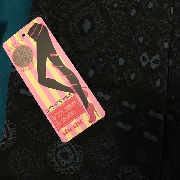 Three Bird Nest Body Shaping Fleece Leggings - Picture 4 of 4