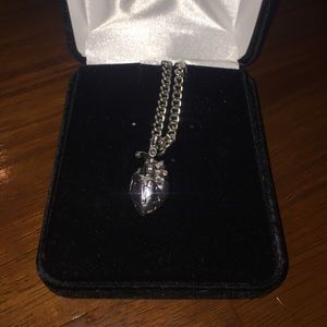 Silver heart necklace