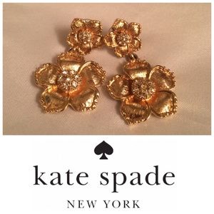 Beautiful Kate Spade "flower patch" drop earrings