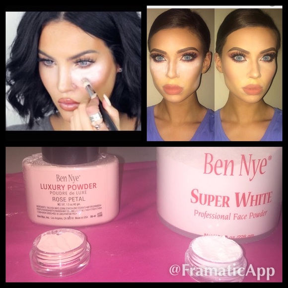 Mac Cosmetics Makeup Ben Nye Rose Petal Super White Sampler