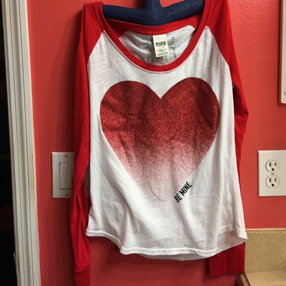 Victoria Secret sparkly be mine long sleeve - Picture 1 of 1