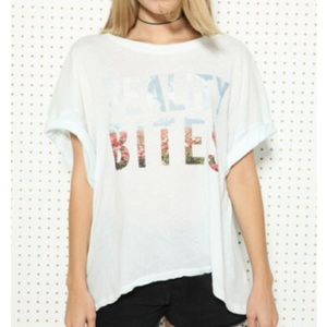 Wildfox reality bites semi sheer tee shirt