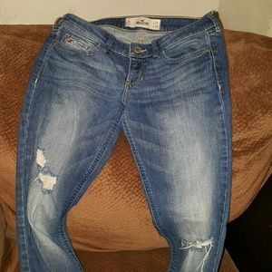 Hollister destroy womens jeans