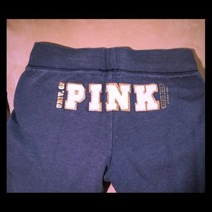 Victoria Secret "Pink" cropped sweatpants/flannel.