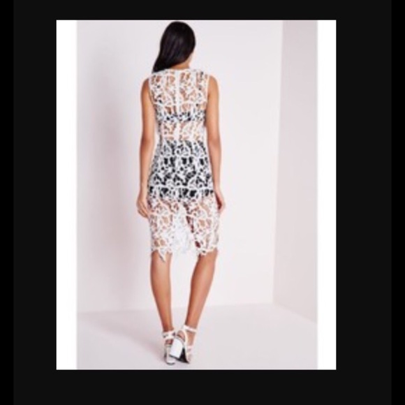 Crochet Lace Bra & Shorts Insert Dress - Picture 2 of 3