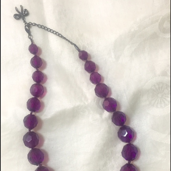 Purple bead statement necklace!