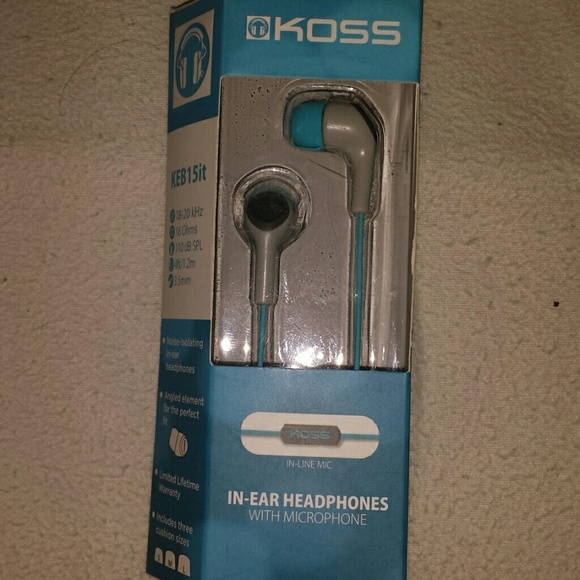 KOSS EARPHONES W/MICROPHONE - Picture 3 of 4