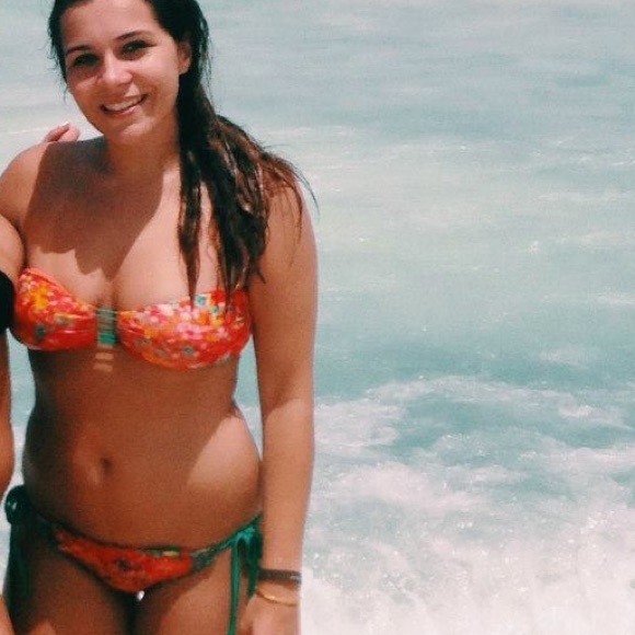 Luli Fama Fiesta De Flores Bandeau Top