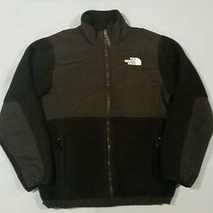 Black north face fleece jacket