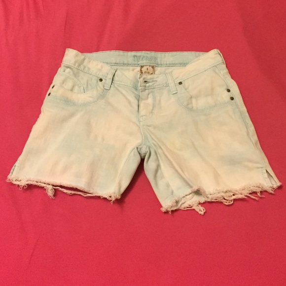 Light blue jean shorts