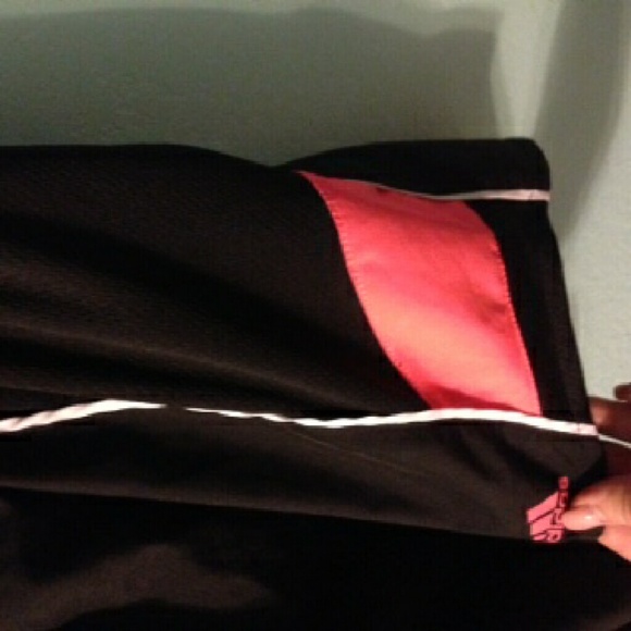 Black and Pink Adidas Shorts - Picture 3 of 4