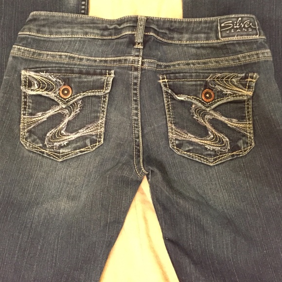 Silver "Tuesday" flap jeans, size 28/31