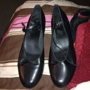 Black character shoes