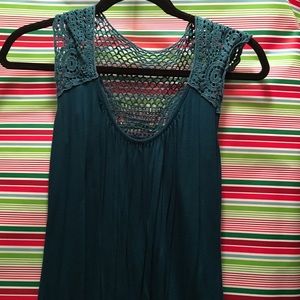 Teal blouse