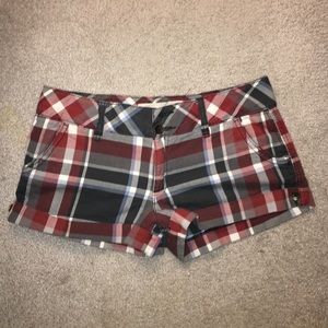 Hollister plaid shorts