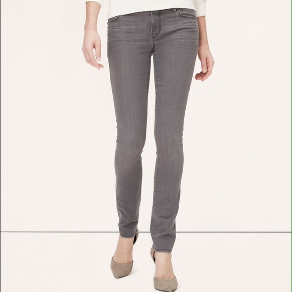 LOFT Petite Grey Modern Skinny Jeans