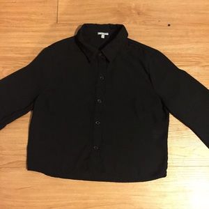 Button down crop top