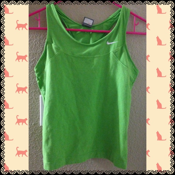 Bright Green Nike Sports Tank
