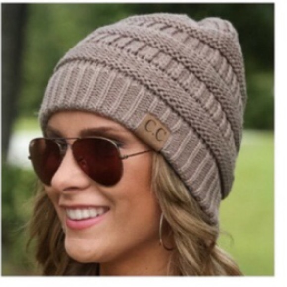 Brown beanie. Perfect for these cold winter days.