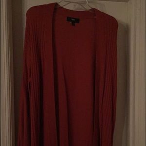 Burnt Orange Long Sleeve Cardigan