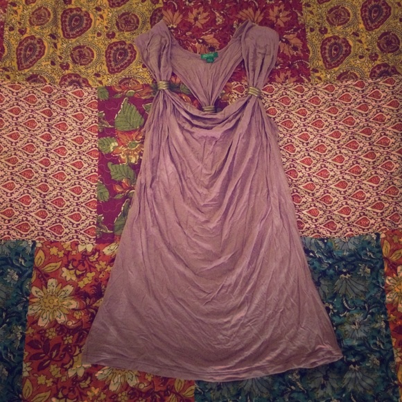 Lavender, flowy tank with unique metal detail