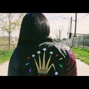 Women Crop bomber STUSSY jacket .