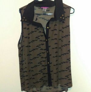 BROWN BLOUSE